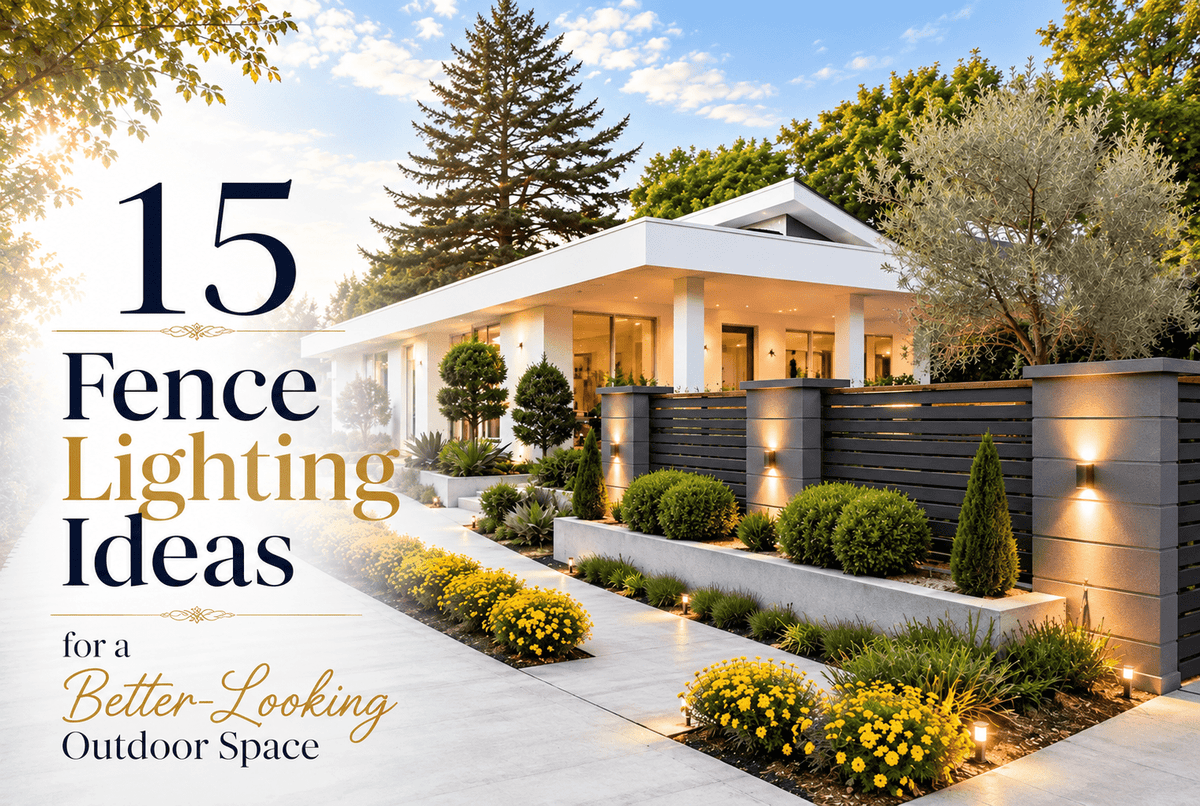15 Fence Lighting Ideas for a Better-Looking Outdoor Space Article - Flyachilles