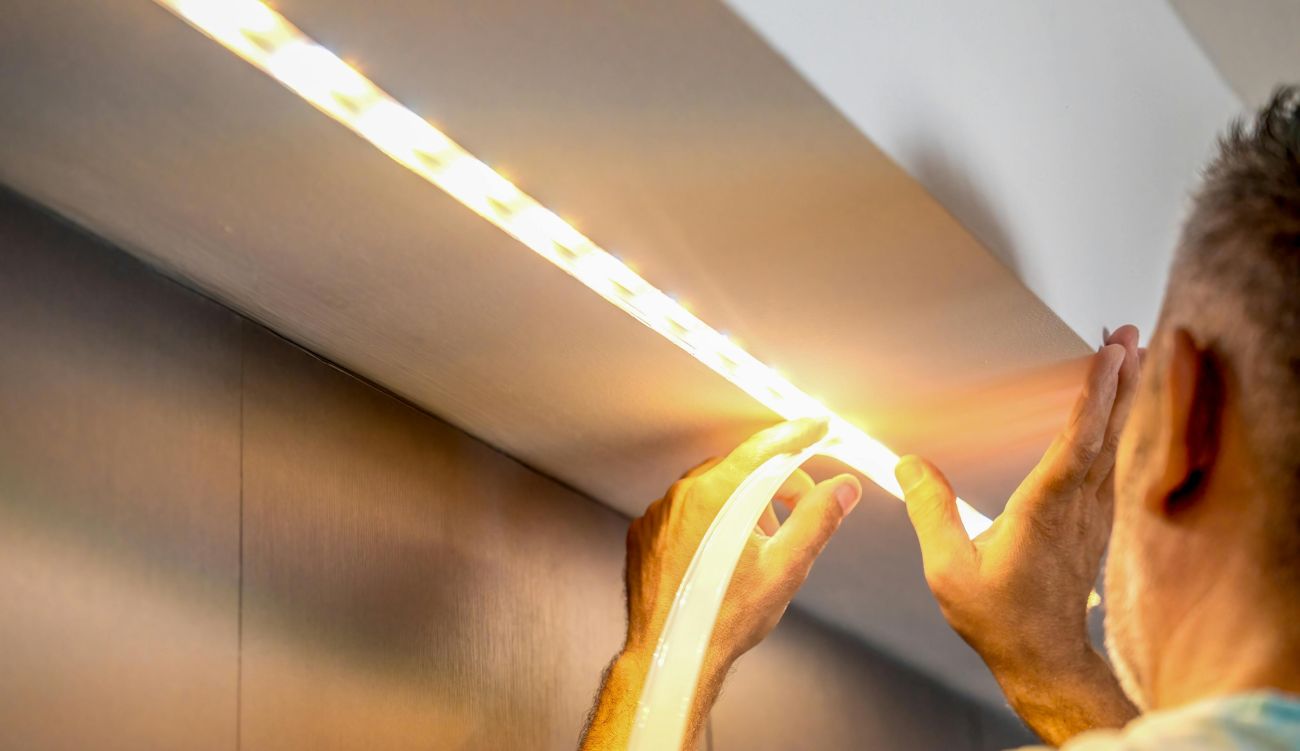 How to Hide LED Strip Lights Under Shelves and Cabinets - Flyachilles