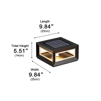 Rectangular Modern Stainless Steel Waterproof LED Outdoor Post Lights