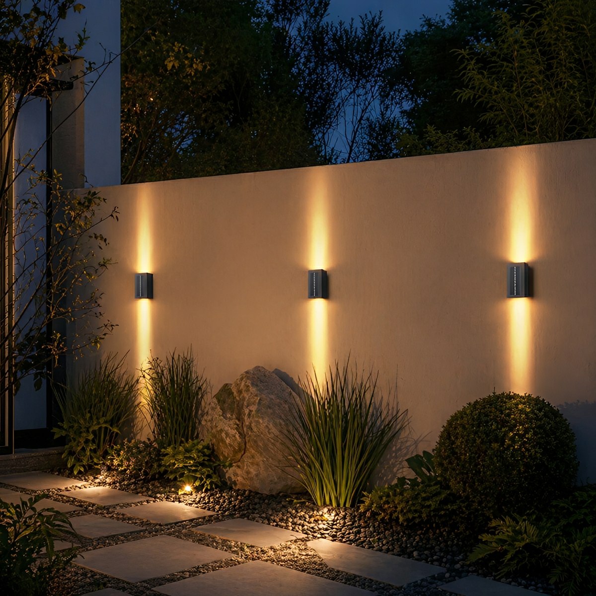 Rectangular Waterproof Up and Down Lights LED Modern Wall Sconce Lighting