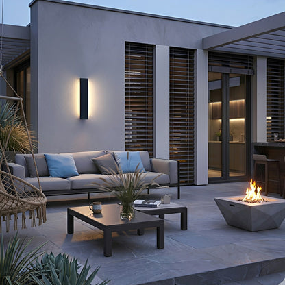 Modern Minimalist Waterproof Long Strip LED Outdoor Wall Light