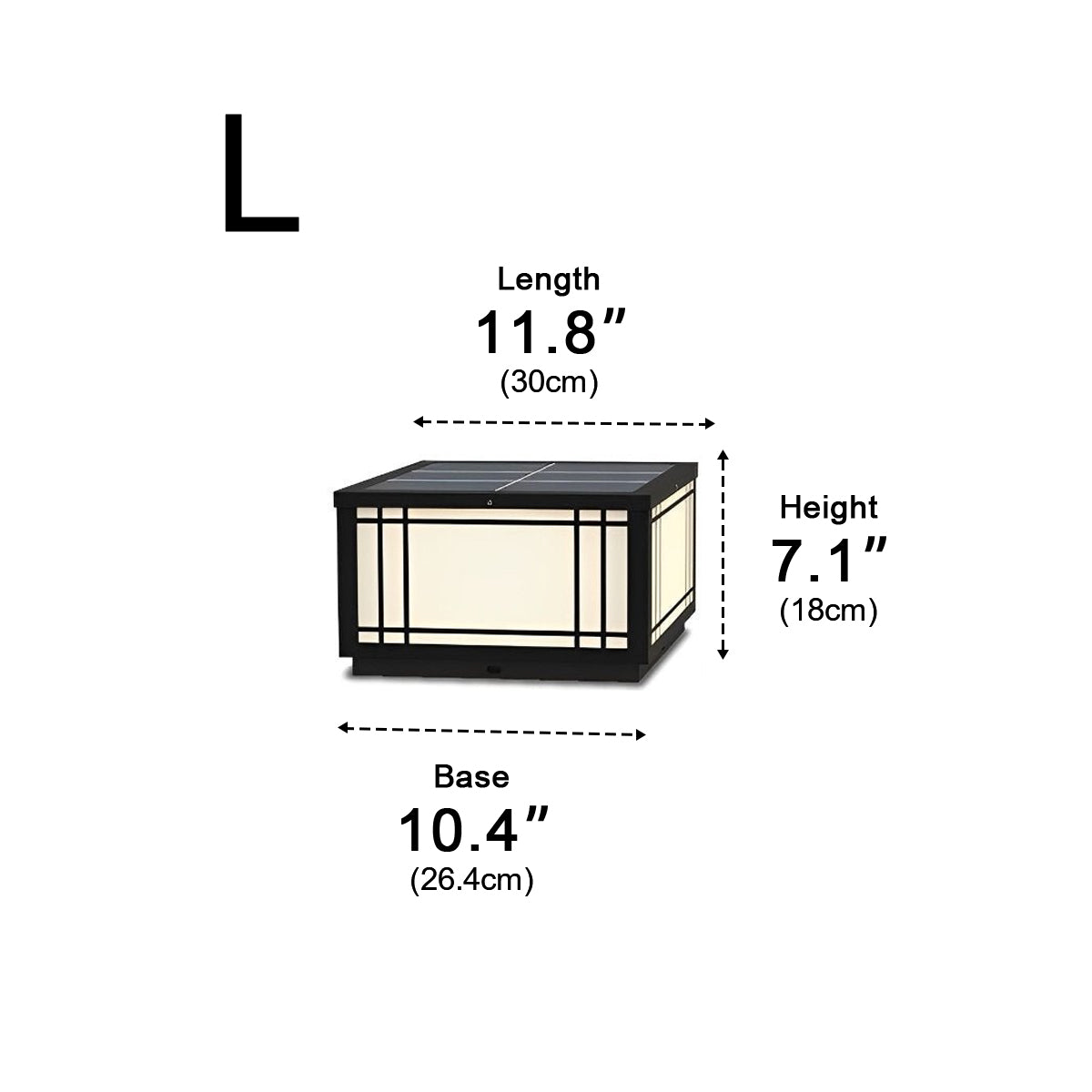 Retro Grilles Waterproof LED 3 Color Modes Solar Fence Post Lights with Remote