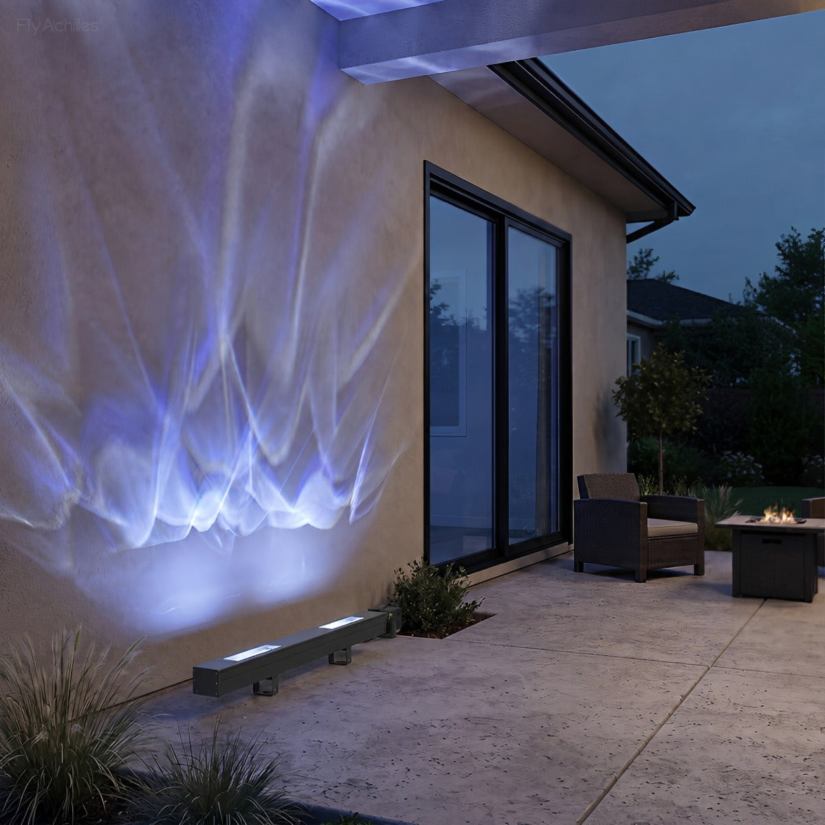 Waterproof 3D Dynamic Water Ripple LED Outdoor Wall Washer Light