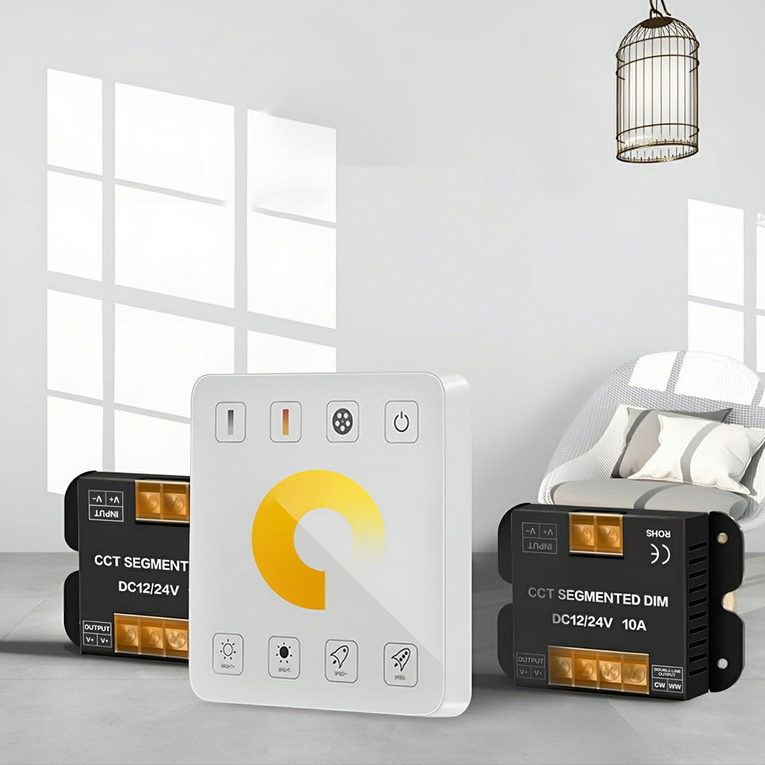 12/24V 10A LED Light Dimmer Wall Switch Controller For LED Flexible Linear Light - Flyachilles