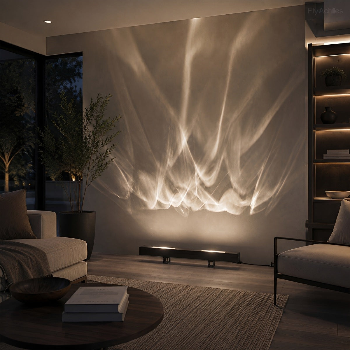 Waterproof 3D Dynamic Water Ripple LED Outdoor Wall Washer Light