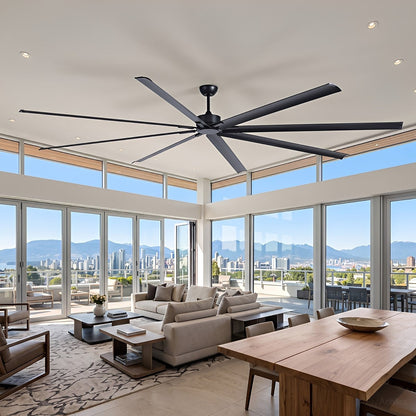 Large Modern Industrial DC Motor Oversized Commercial Ceiling Fan