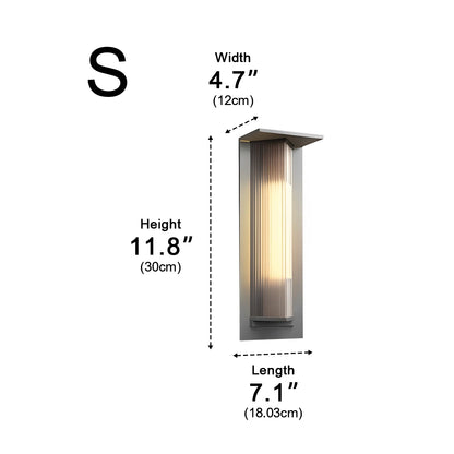 Waterproof LED Solar Vintage Outdoor Wall Light Fixture Wall Sconce Latern Lamp