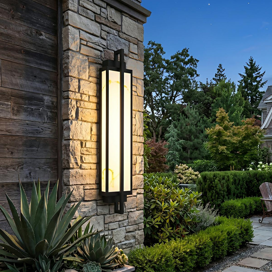 Modern Waterproof Rectangular LED Outdoor Wall Light Sconce