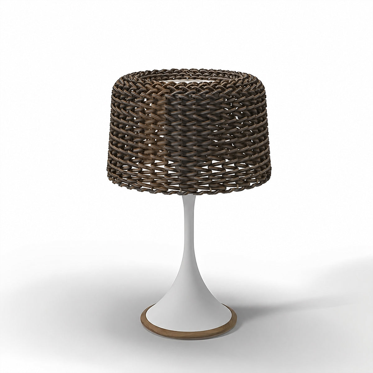 Waterproof Weave Shade LED Outdoor Floor Lamp