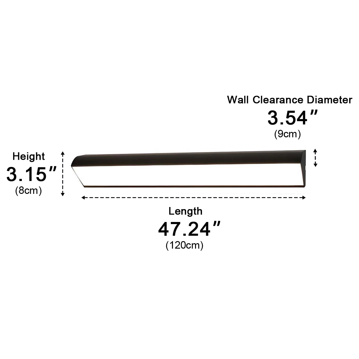 Solar Waterproof Outdoor LED Strip Lights Porch Light Exterior Wall Lights