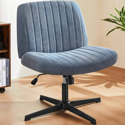 26 inches 360 Swivel Ergonomic Cross - Legged Chair, Home Office Chair - Flyachilles