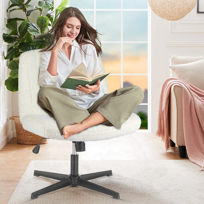 26 inches 360 Swivel Ergonomic Cross - Legged Chair, Home Office Chair - Flyachilles