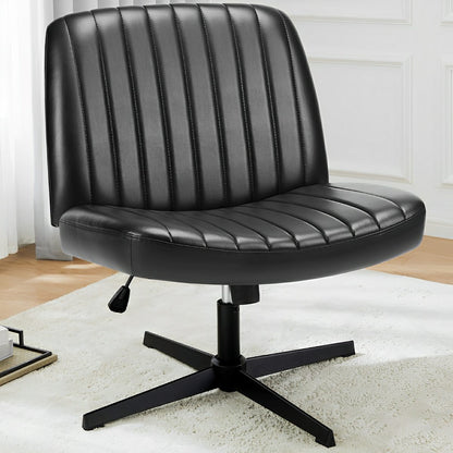 26 inches 360 Swivel Ergonomic Cross - Legged Chair, Home Office Chair - Flyachilles