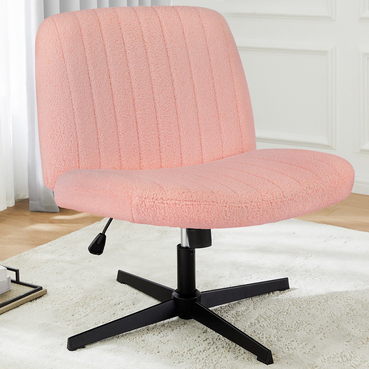 26 inches 360 Swivel Ergonomic Cross - Legged Chair, Home Office Chair - Flyachilles