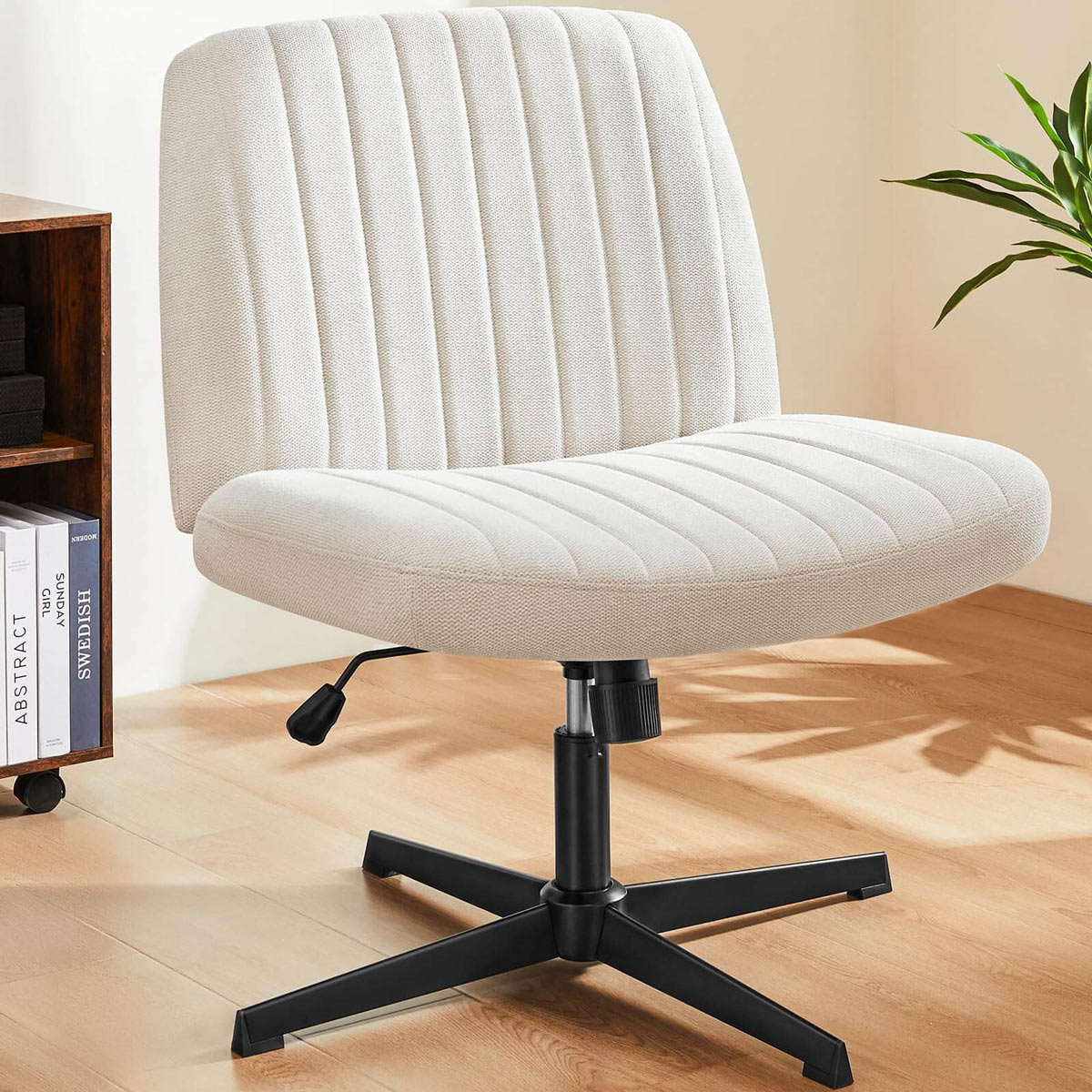 26 inches 360 Swivel Ergonomic Cross - Legged Chair, Home Office Chair - Flyachilles