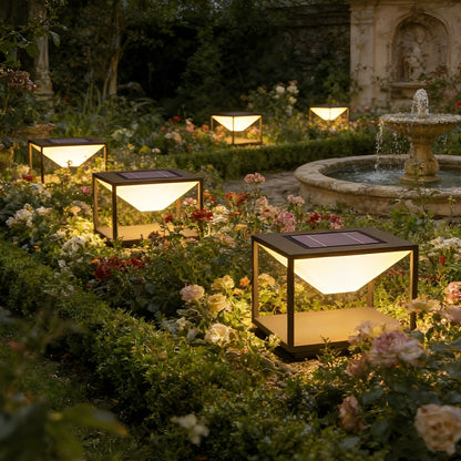 Modern Waterproof Square Mountain LED Outdoor Post Lights