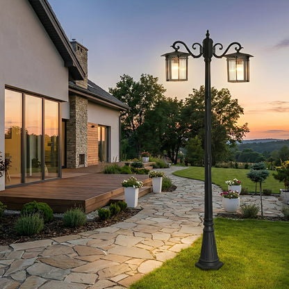 Classic Square Coach Lamps LED Outdoor Pathway Post Lights