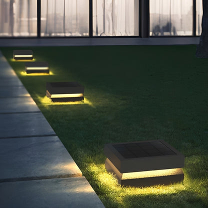 Modern Square Waterproof Black Outdoor Post Lights