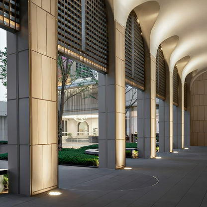 Round Outdoor LED In-Ground Lights Landscape Lights Wall Washer Lights