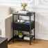 3 - Tier Bedside Table Nightstand with Charging Station - Flyachilles