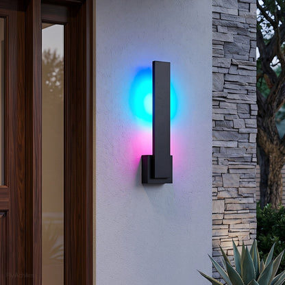 Modern Waterproof RGB LED Outdoor Wall Light Smart Dimmable