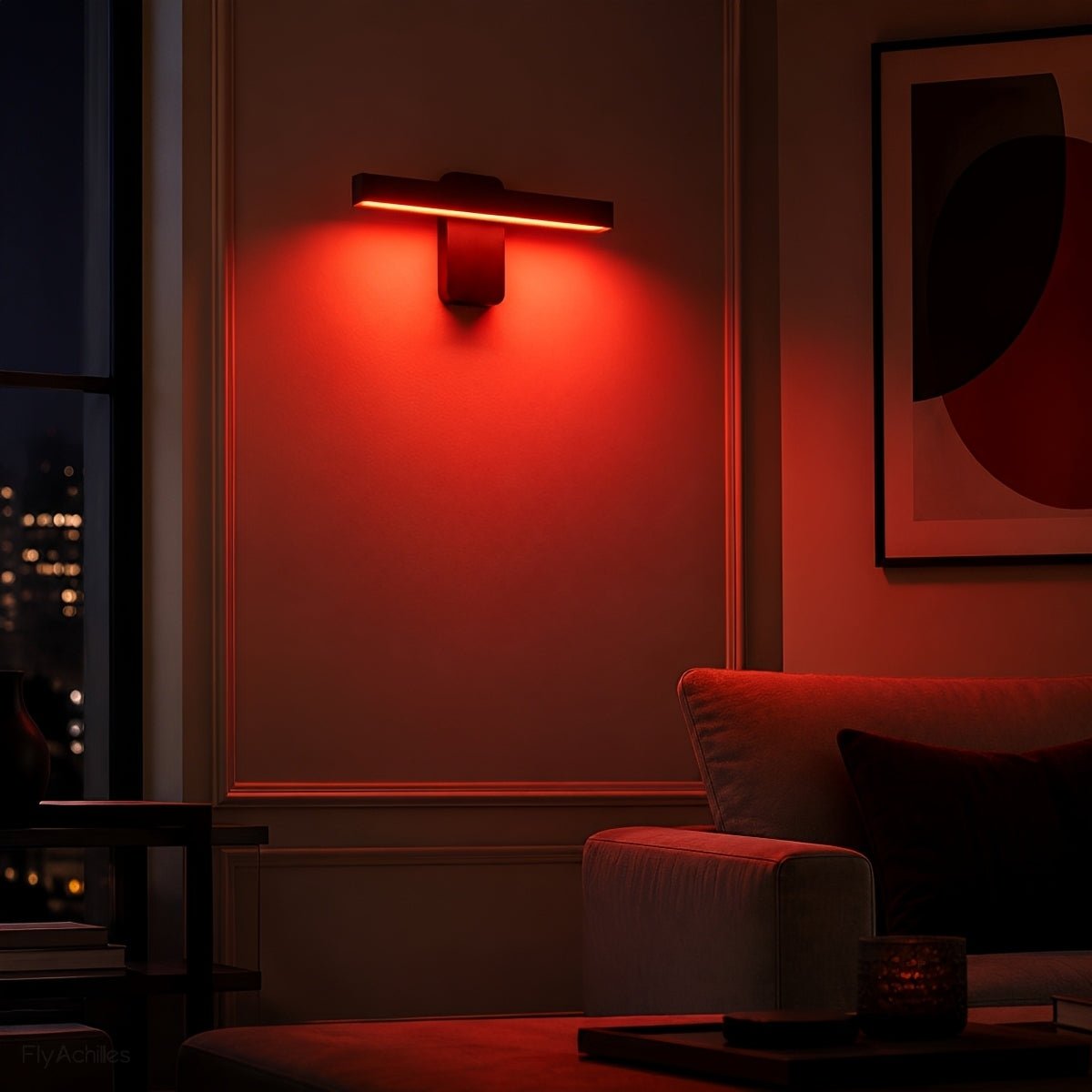 350° Rotatable RGB Linear LED Outdoor Wall Light - Flyachilles