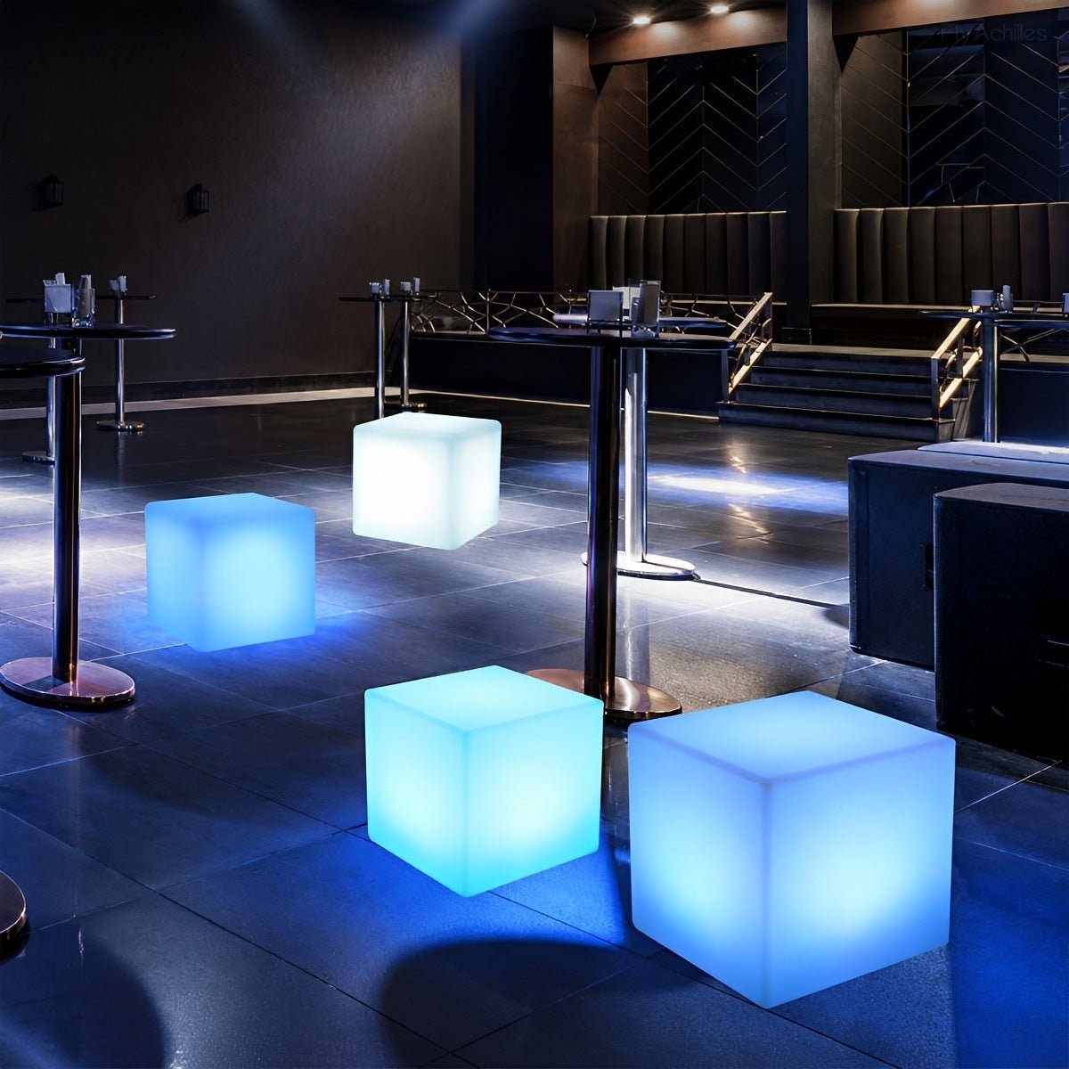 360 ° Modern Minimalist Cube Outdoor Floor Lamp - Flyachilles