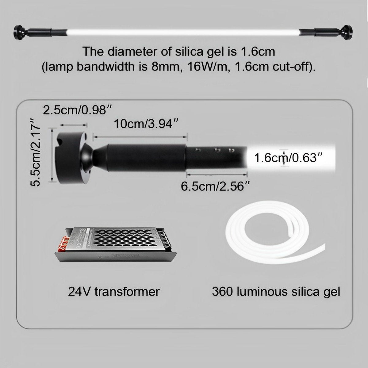 360° Modern Minimalist Rotatable LED Strip Lights Linear Light - Flyachilles