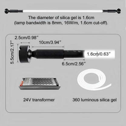 360° Modern Minimalist Rotatable LED Strip Lights Linear Light - Flyachilles