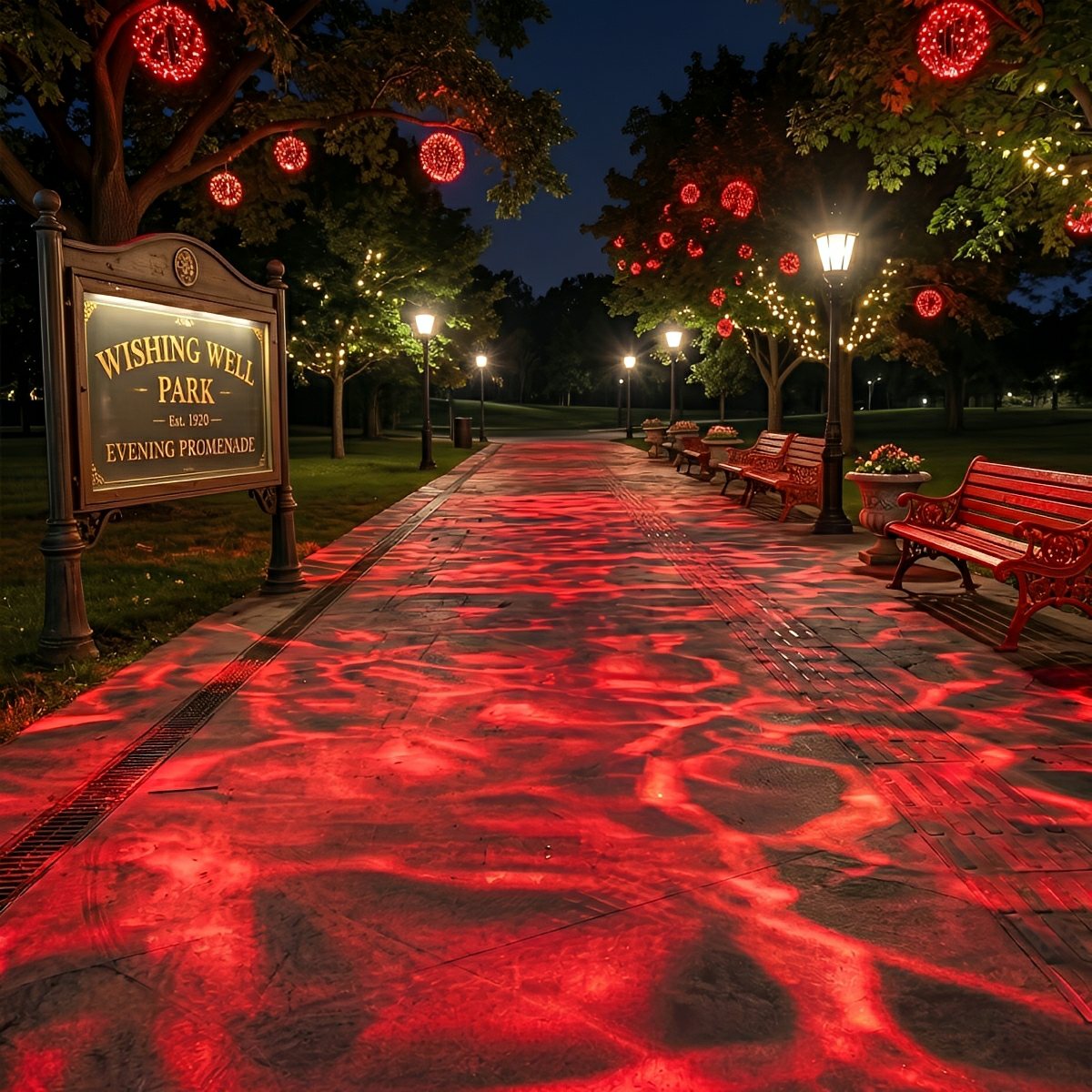 Waterproof 3D Dynamic Ocean Water Ripple LED Spotlight Ambient Lighting