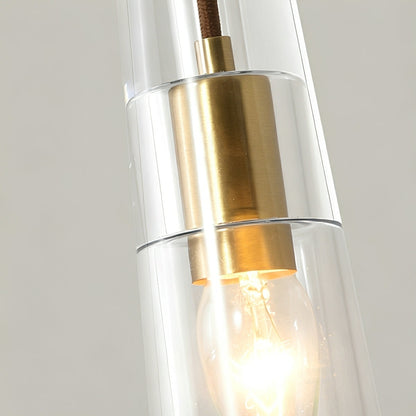 Modern Slim Conical Crystal LED Wall Sconce