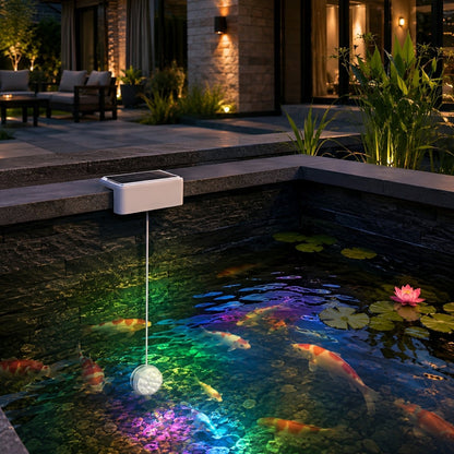Outdoor Solar RGB Pool Light Underwater Lighting