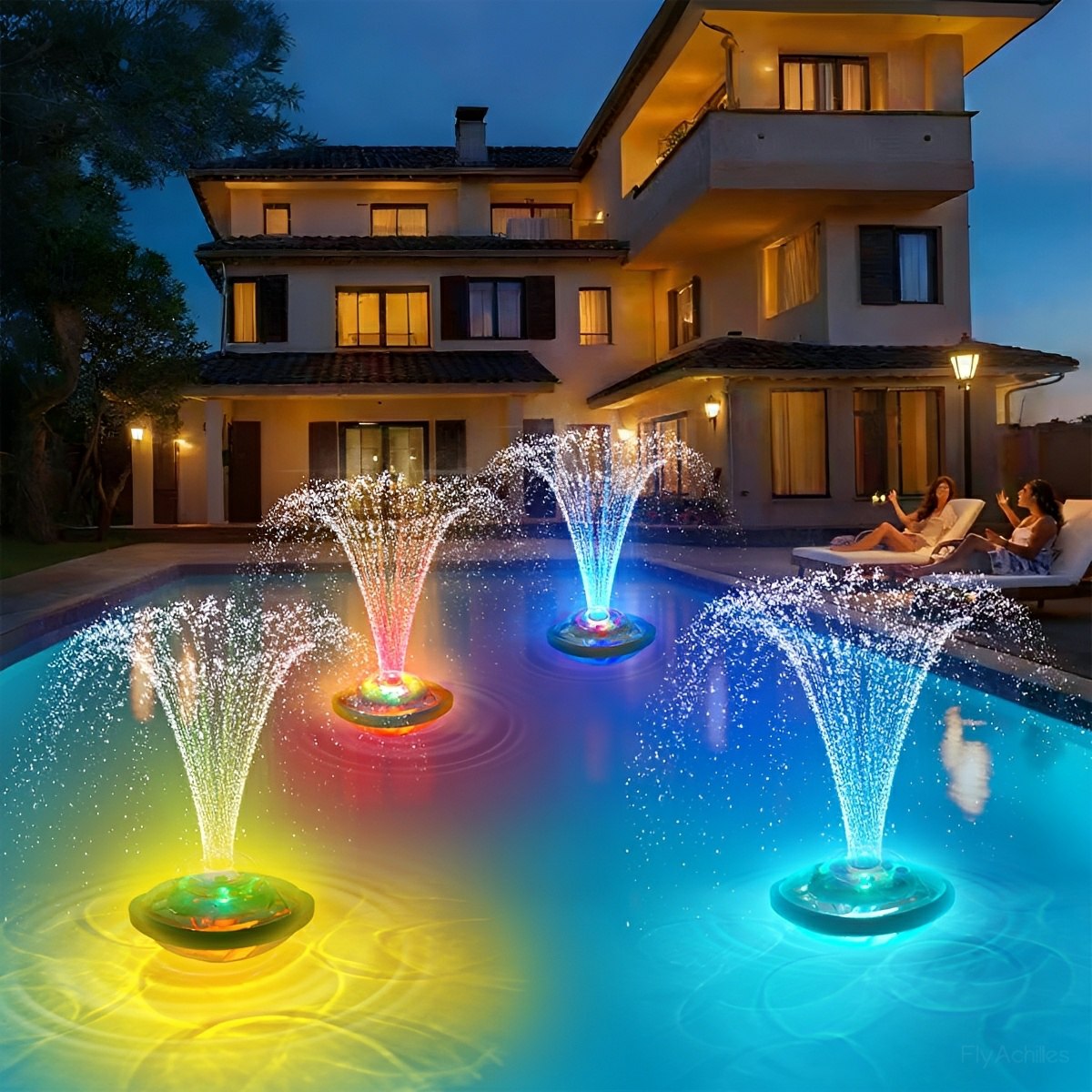 Outdoor RGB Floating Fountain Pool Light