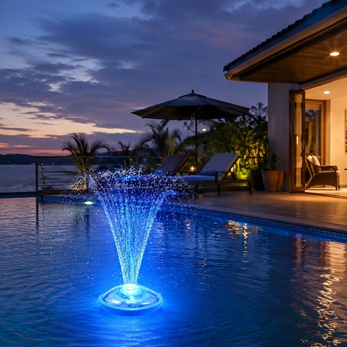 Outdoor RGB Floating Fountain Pool Light