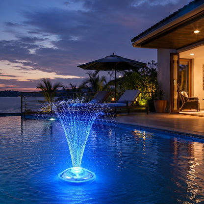 Outdoor RGB Floating Fountain Pool Light