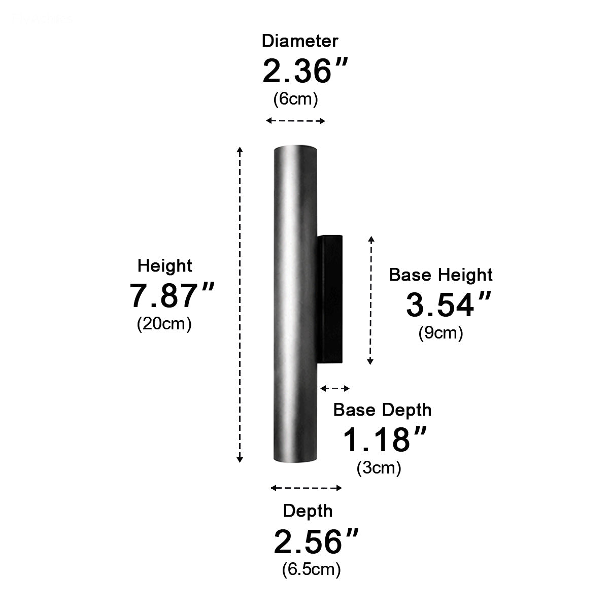Waterproof Cylinder Up and Down Outdoor Wall Light