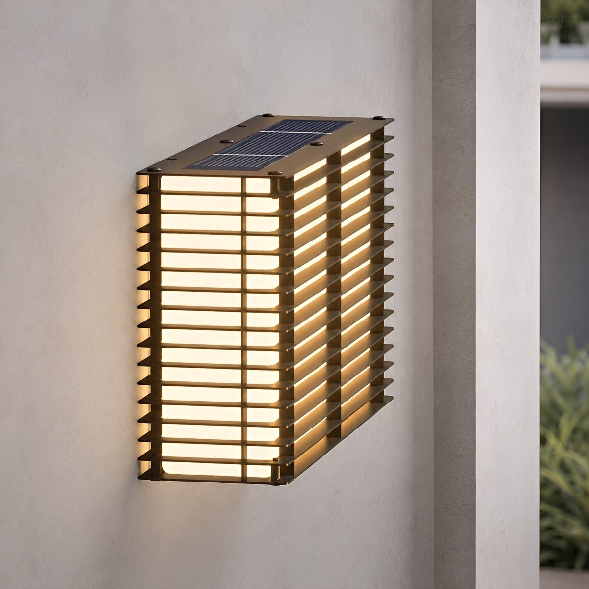 Waterproof Modern Louvered LED Outdoor Wall Light