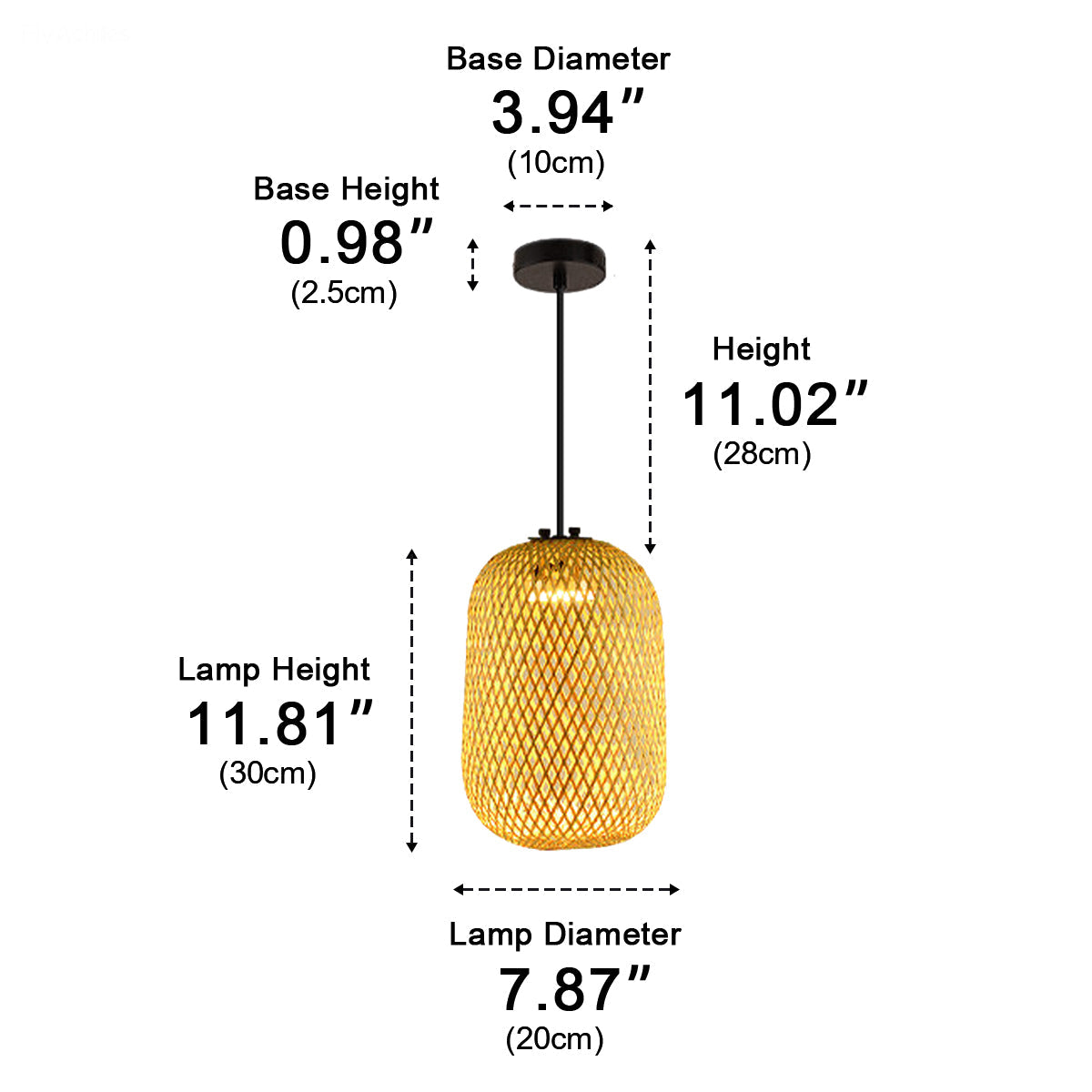 Waterproof Coastal Rounded Cylinder Rattan LED Outdoor Pendant Light