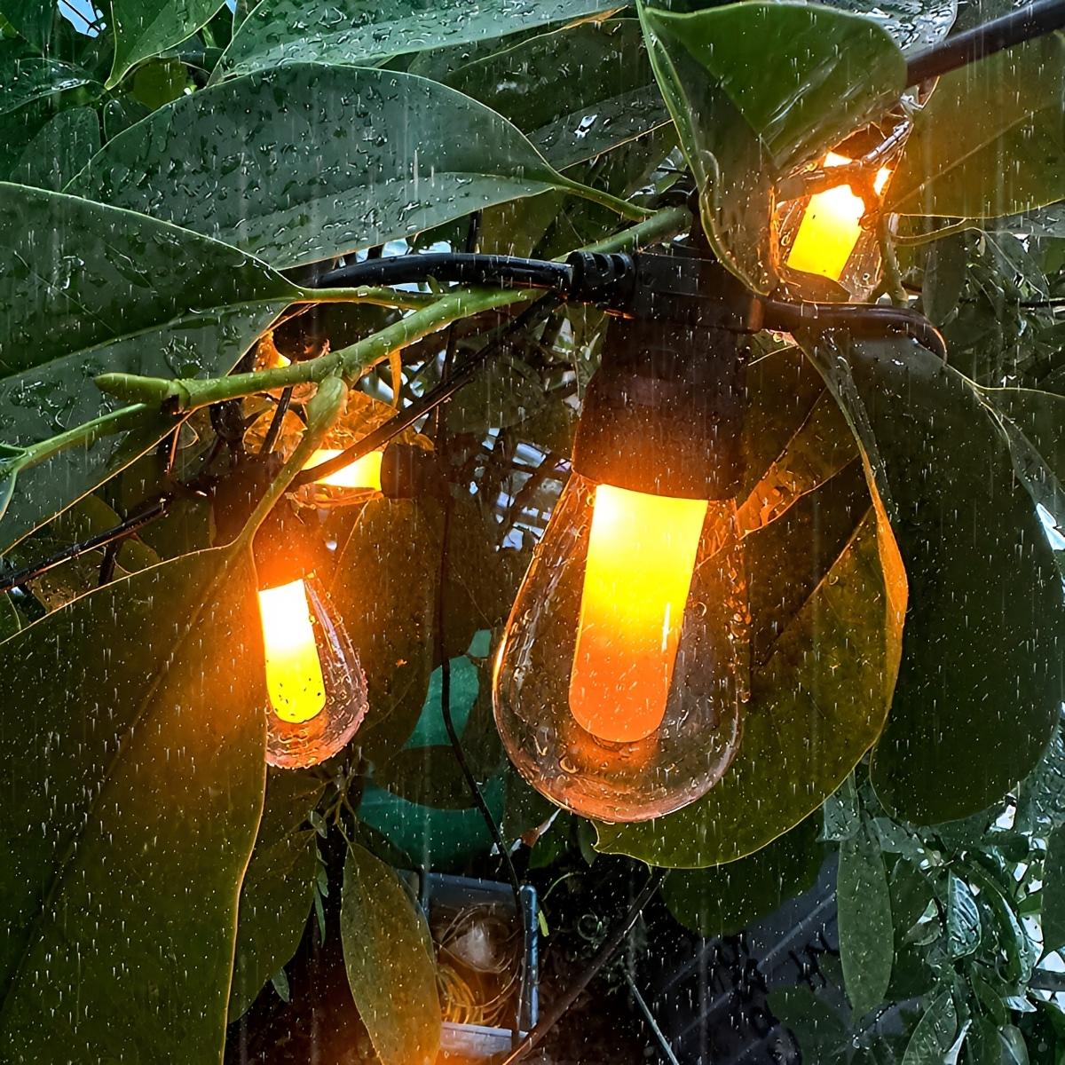 Waterproof 10 LED Outdoor String Lights 16.85ft