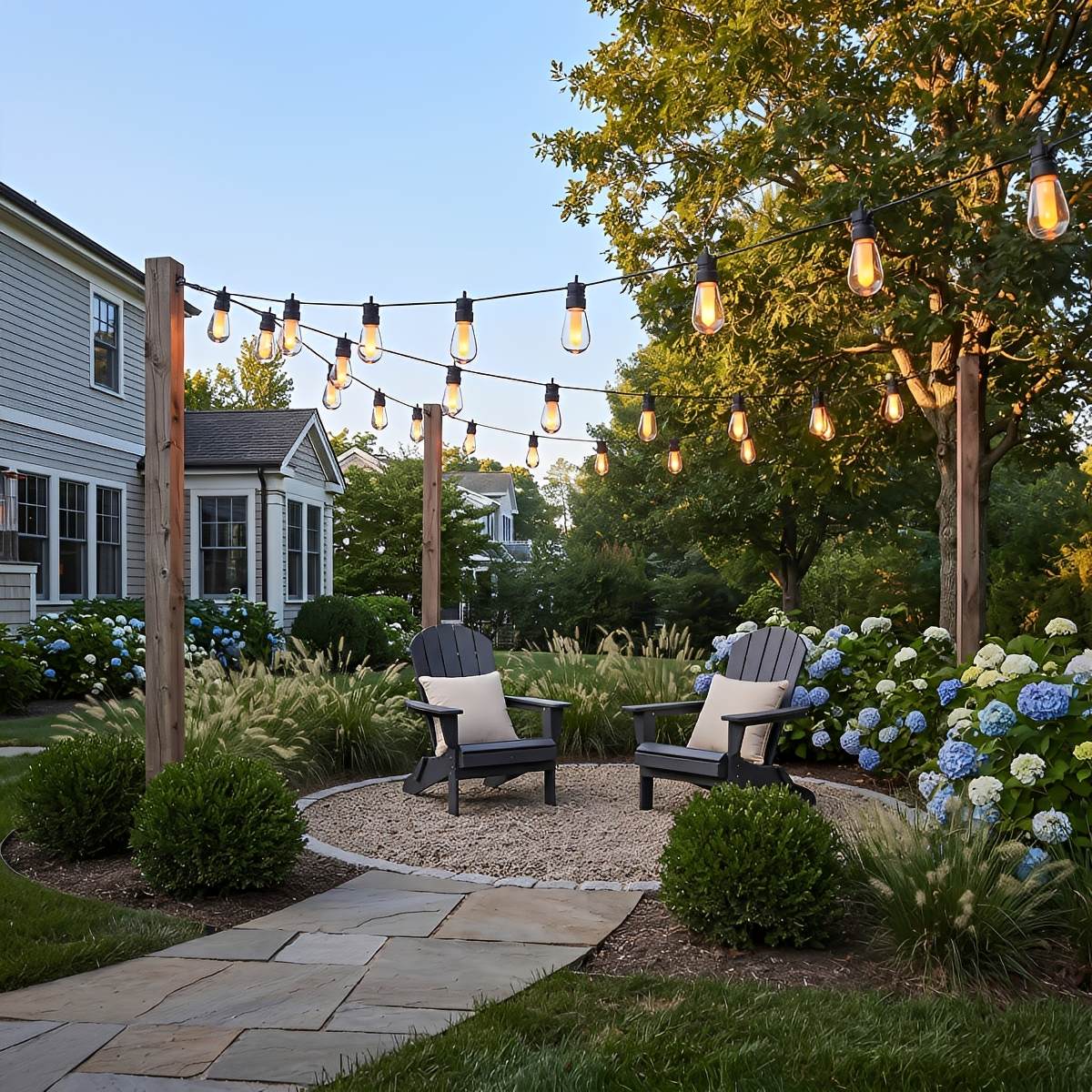 Waterproof 10 LED Outdoor String Lights 16.85ft