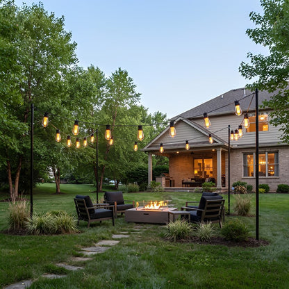 Waterproof 10 LED Outdoor String Lights 16.85ft