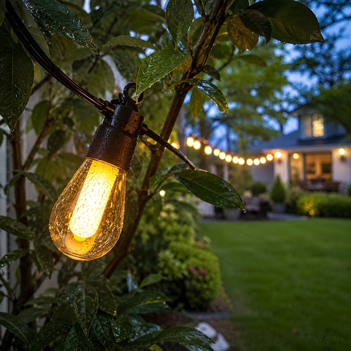 Waterproof 10 LED Outdoor String Lights 16.85ft