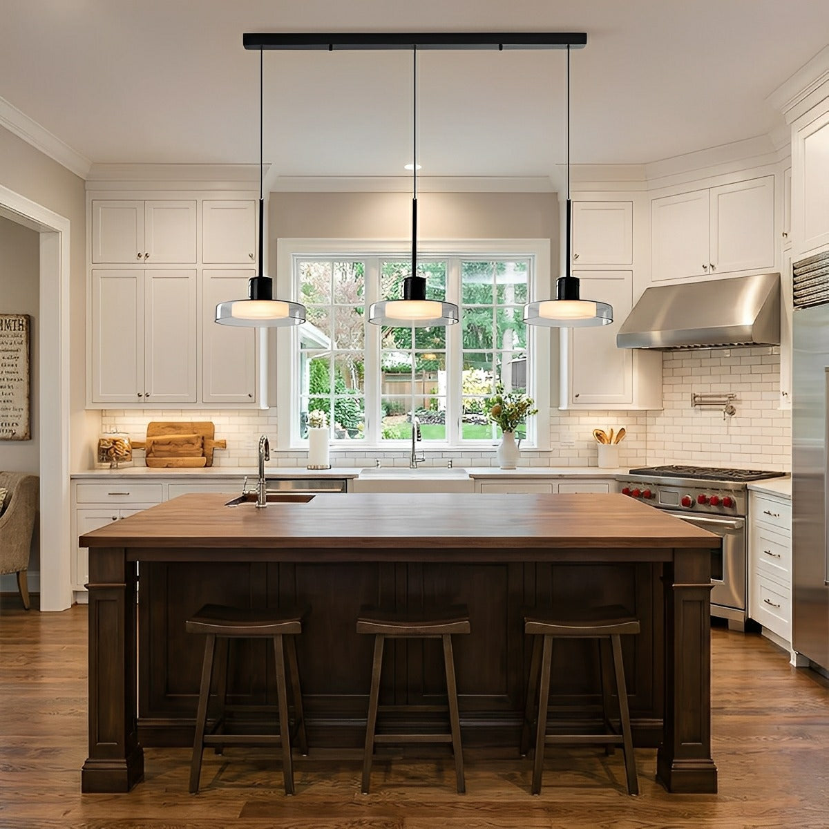 Modern Minimalist Glass Indoor Bar Pendant Lights