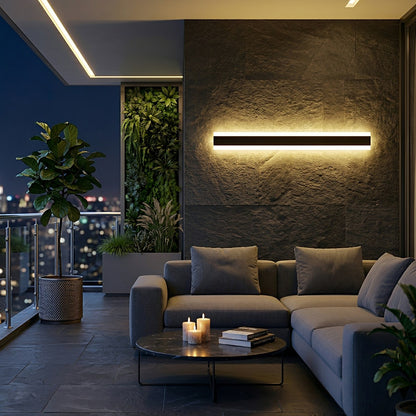 Waterproof Modern LED RGB Long Strip Outdoor Wall Light