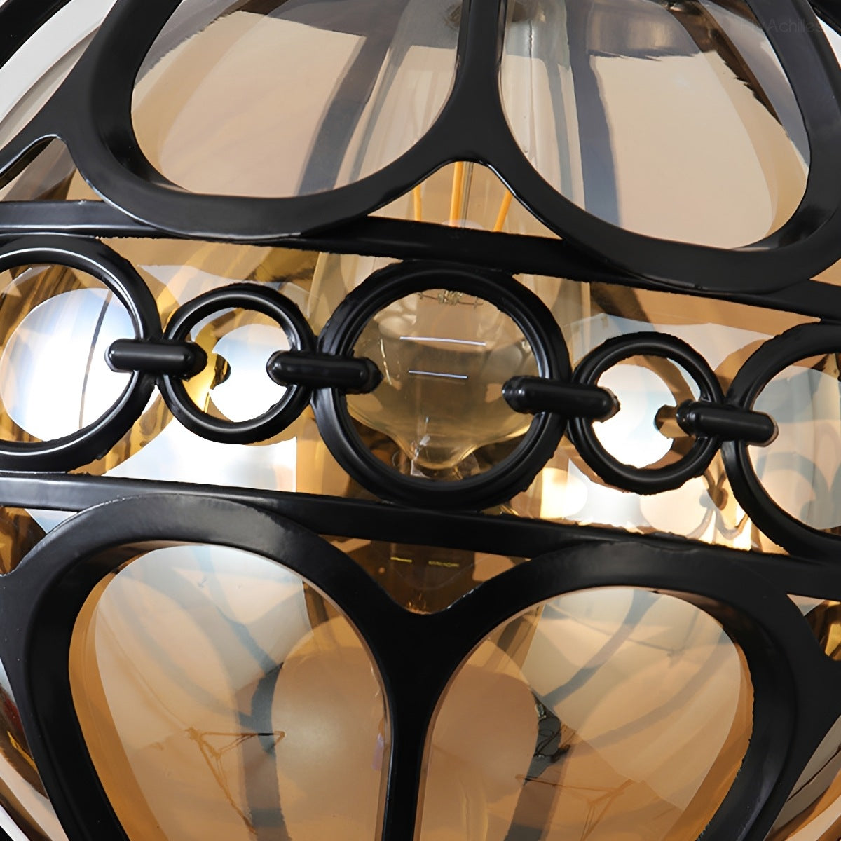 Waterproof Aluminum Glass Ball Outdoor Chandelier Light Hanging Light