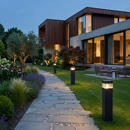 Waterproof Aluminum Metal Post Bollard Light Pillar Lantern Pathway