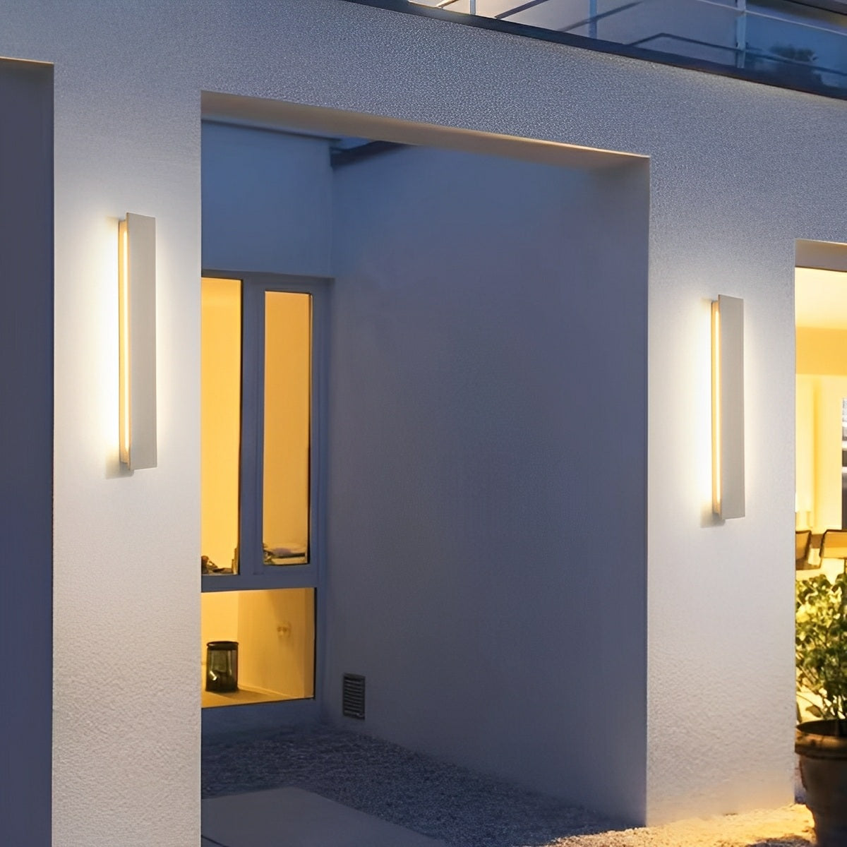 Modern Minimalist Waterproof Outdoor Cement LED Porch Lights