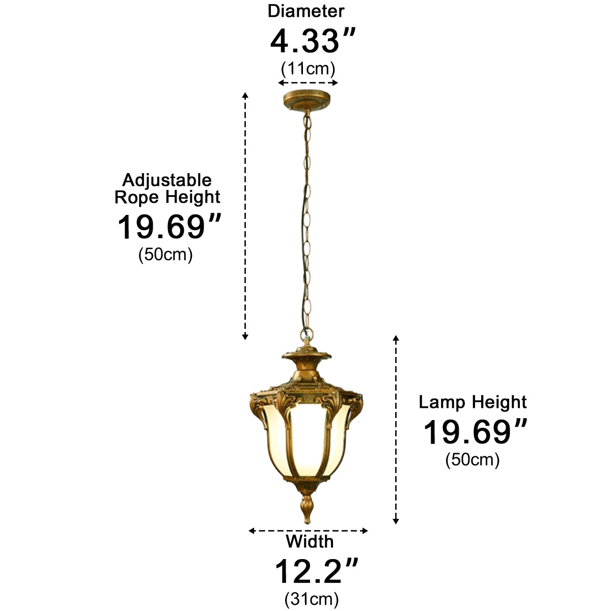 Outdoor Waterproof LED Ceiling Pendant Lights