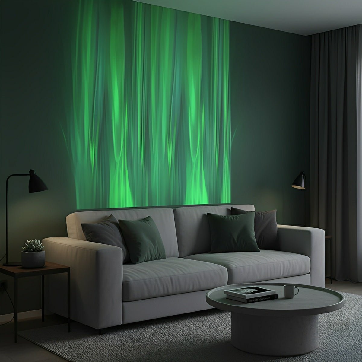 3D Dynamic LED Water Waves Wall Washer Light Ambient Lighting - Flyachilles