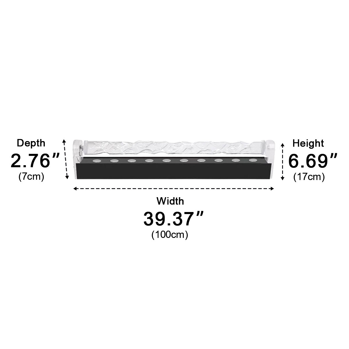 3D Dynamic LED Water Waves Wall Washer Light Ambient Lighting - Flyachilles